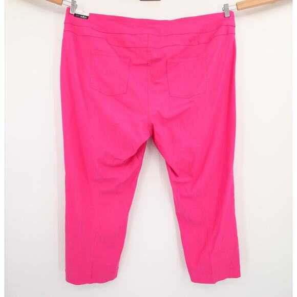 Slimsation by Multiples Capri Pants Fuchsia Pink Tummy Control Size 24W NWT - Picture 12 of 13
